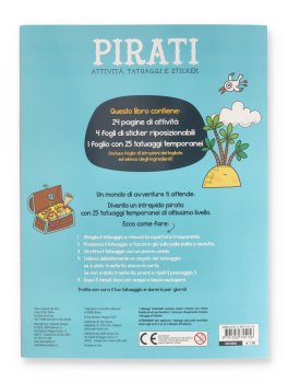 Pirati  - Attività, Tatuaggi e Sticker — Libro - 4