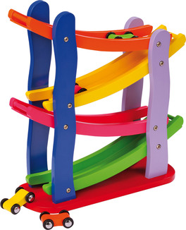 Pista Macchinine Colorata in Legno - 1