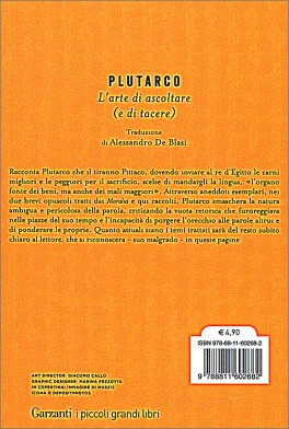 Plutarco - L'Arte di Ascoltare ( e di Tacere) — Libro - 2
