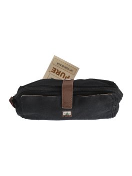 Pochette per Cosmetici con Inserto in Cuoio - Linea Classic - 3