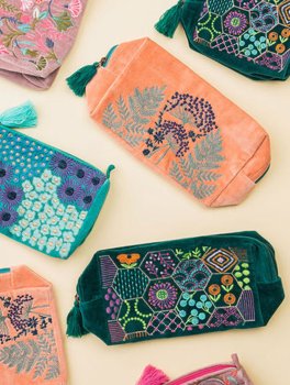 Pochette per Cosmetici in Velluto Grande - 4