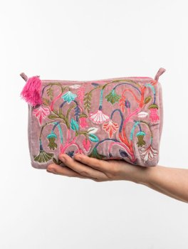 Pochette per Cosmetici in Velluto Media - 3