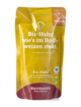 Pollo Bio con Finocchio, Zucchine e Grano Saraceno per Cani - 1