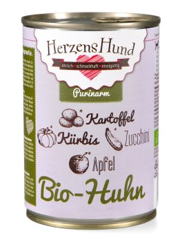 Pollo Bio con Patate - Umido a Basso Contenuto di Purine per Cani - 1