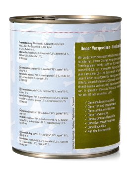 Pollo Bio con Zucchine Senza Cereali per Cani - 3