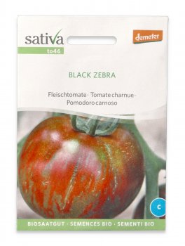 Semi di Pomodoro Carnoso Bio - Black Zebra - 1