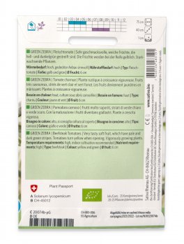Semi di Pomodoro Carnoso Bio -  Green Zebra - 2