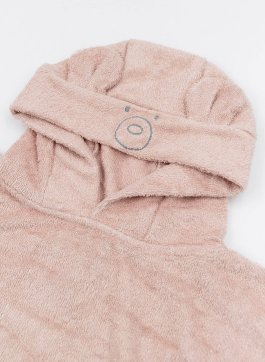 Poncho Bimba in Spugna di Bambù - Warm Pink - 2