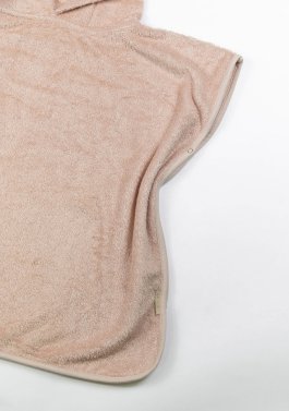 Poncho Bimba in Spugna di Bambù - Warm Pink - 4
