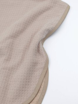 Poncho Bimbo in Spugna Waffle - Mocha Sand - 4