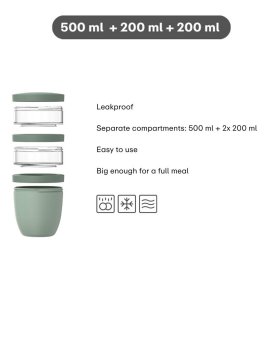 Porta Snack Impilabile "Ellipse" Salvia Nordica - 10
