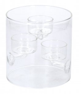 Porta Lumino Vetro - Cilindro