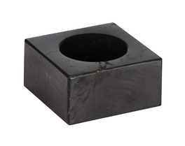 Portacandele Lucidato in Shungite 6 x 6 x 3 cm
