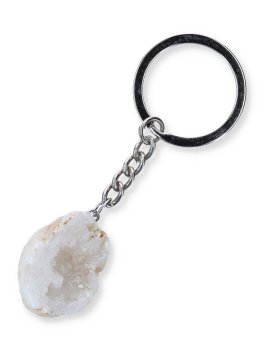 Portachiavi in Geode di Agata Grezza - 1
