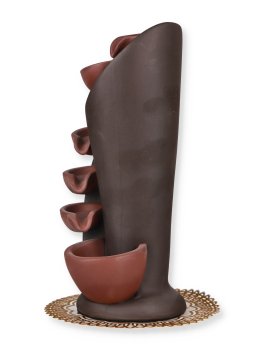 Portaincenso in Terracotta Backflow a Cascata con Piccole Brocche - 2