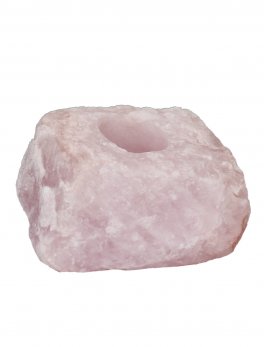 Portalumino in Quarzo Rosa - 1