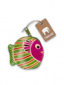 Portamonete in Pelle "Animali e Insetti"  Pesce - 1