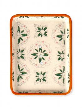 Portasapone Artigianale in Porcellana "Tropical" - 3