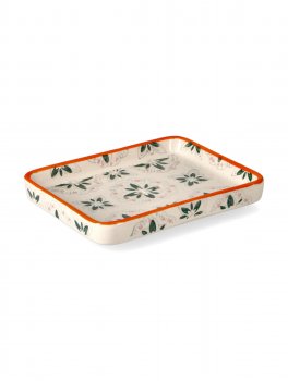 Portasapone Artigianale in Porcellana "Tropical" - 1