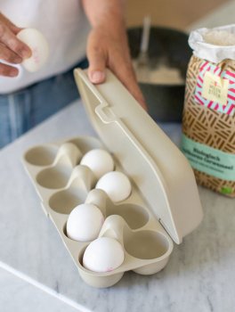 Portauova Beige Riutilizzabile con 10 Scomparti - 5