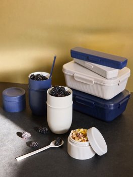 Portavivande/Lunchbox Termico con Cucchiaio in Dotazione "Ted" Blu - 2