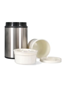 Portavivande Termico in Acciaio Inox "Constant" con 2 Contenitori - 4
