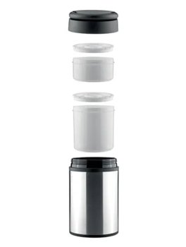 Portavivande Termico in Acciaio Inox "Constant" con 2 Contenitori - 7