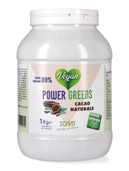 Power Greens - Polvere Raw Vegan 80% - 1 kg - 1