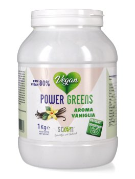 Power Greens - Polvere Raw Vegan 80% - 1 kg - 1