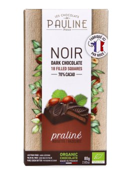Praline di Cioccolato Fondente Ripiene al Nocciola Bio - 2