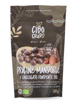 Praline di Mandorle e Cioccolato Fondente Bio - 1