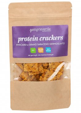 Protein Cracker - Germogli di Anacardi e Grano Saraceno Germogliato e Carote - 1