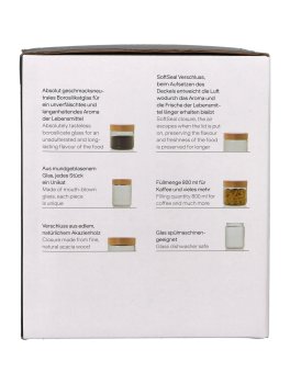 PureJar – Barattolo in Vetro Soffiato con Coperchio Salva-Aroma - 5