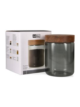 PureJar – Barattolo in Vetro Soffiato con Coperchio Salva-Aroma - 1