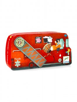 Puzzle 16 Pezzi - Il Camion Dei Pompieri - 3
