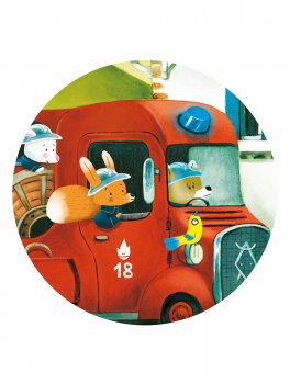 Puzzle 16 Pezzi - Il Camion Dei Pompieri - 4