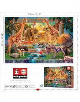 Puzzle 4000 Pezzi La Savana Prende Vita - 3