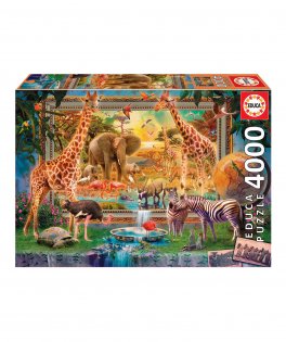 Puzzle 4000 Pezzi La Savana Prende Vita - 1
