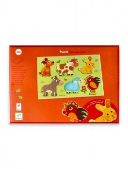Puzzle a Incastri 2 Pezzi Coucou-cow - 3