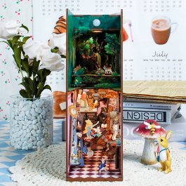 Puzzle in Legno 3D Book Nook - Alice In Wonderland - 5