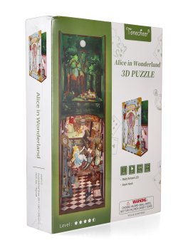 Puzzle in Legno 3D Book Nook - Alice In Wonderland - 1