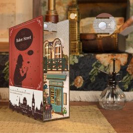 Puzzle in Legno 3D Book Nook Kit - Baker Street - 4
