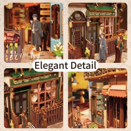 Puzzle in Legno 3D Book Nook Kit - Baker Street - 6