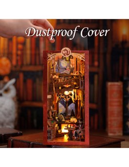 Puzzle in Legno 3D Book Nook Kit - Flame Common Room - 10