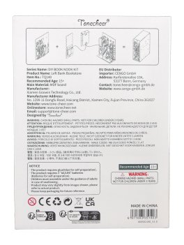 Puzzle in Legno 3D Book Nook Kit - Left Bank Bookstore - 3