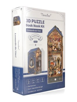 Puzzle in Legno 3D Book Nook Kit - Leonardo Da Vinci - 1
