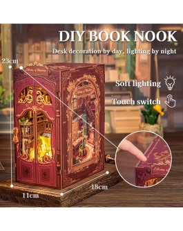 Puzzle in Legno 3D Book Nook Kit - Library of Wisdom - 11