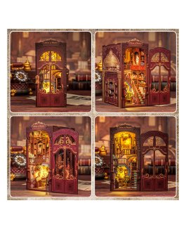 Puzzle in Legno 3D Book Nook Kit - Library of Wisdom - 9