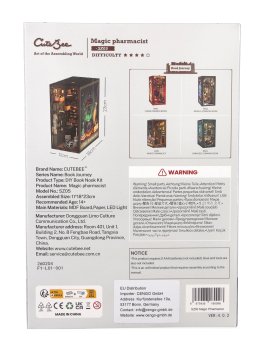 Puzzle in Legno 3D Book Nook Kit - Magic Pharmacist - 3