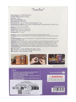 Puzzle in Legno 3D Book Nook Kit - Magical Library - 3